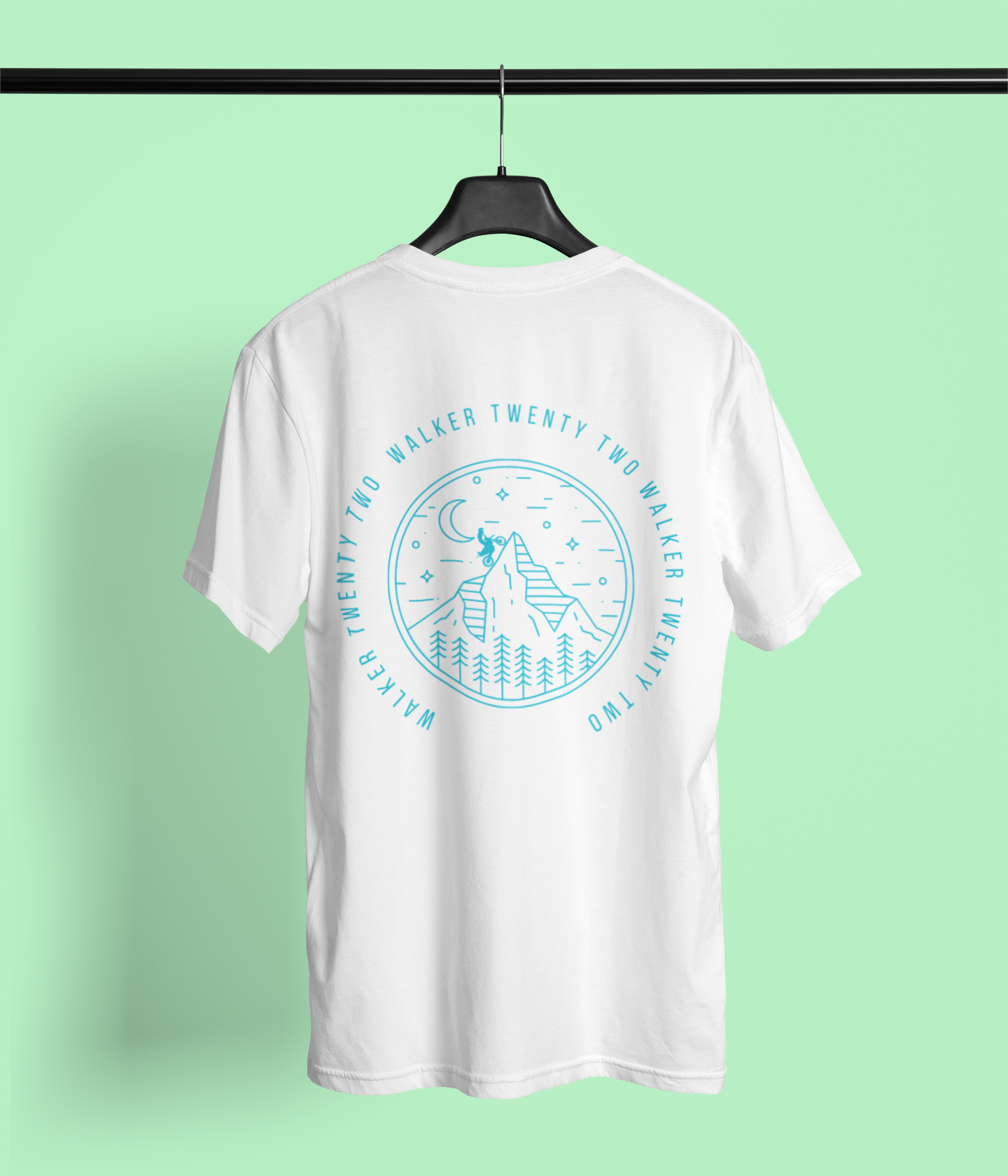 Mountain Range Tee White