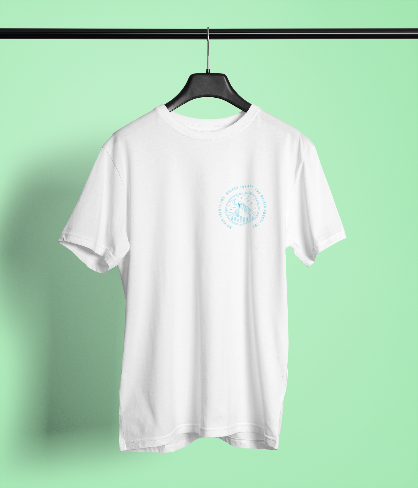 Mountain Range Tee White