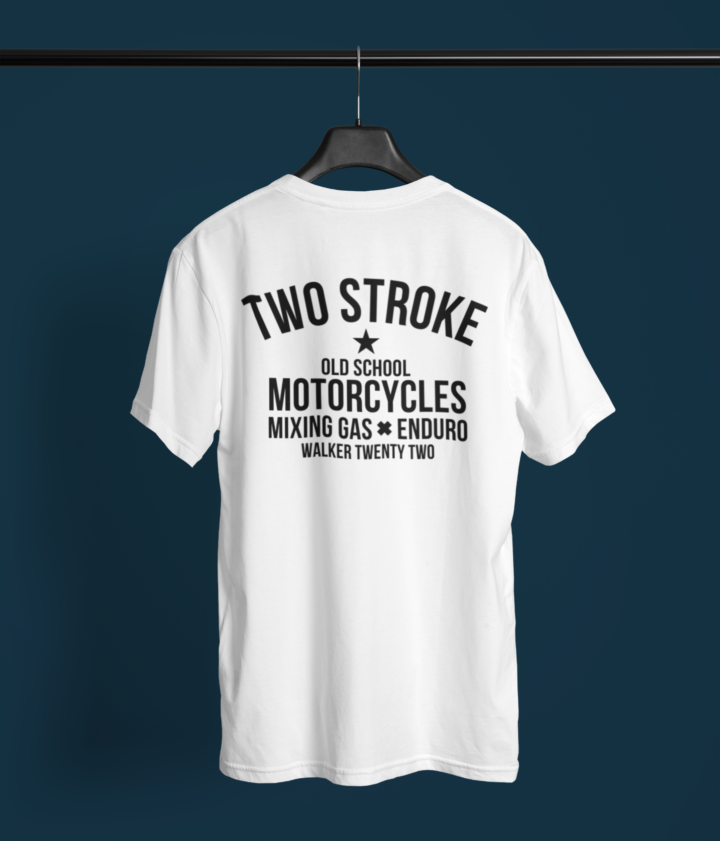 Two Stroke Motorcycles Tee White