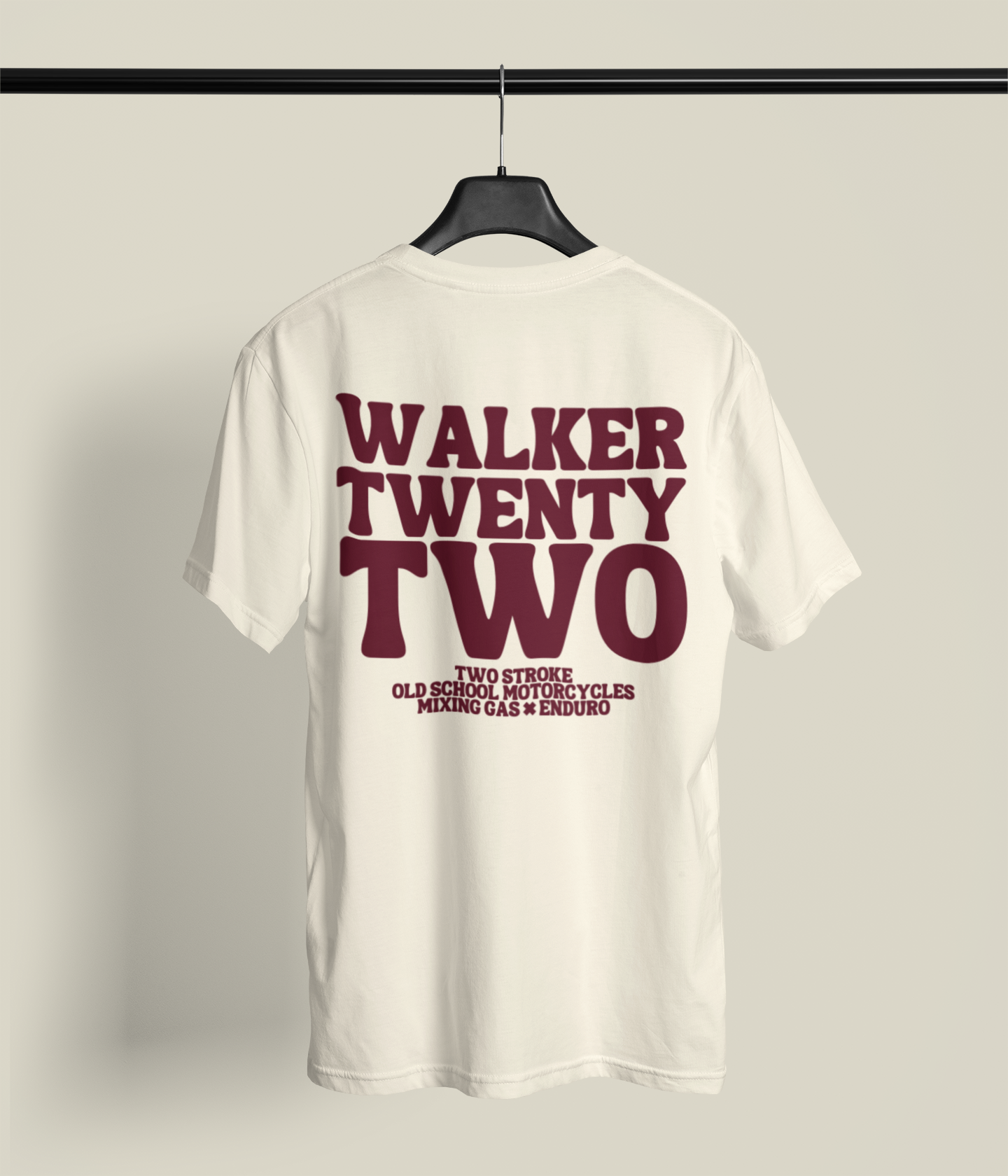 Walker Twenty Two Natural/Dark Red Tee