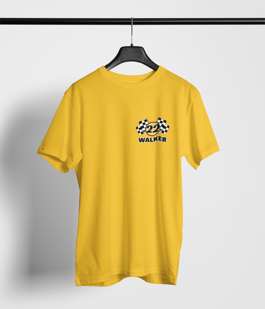 22 Chequered Flag Gold Tee