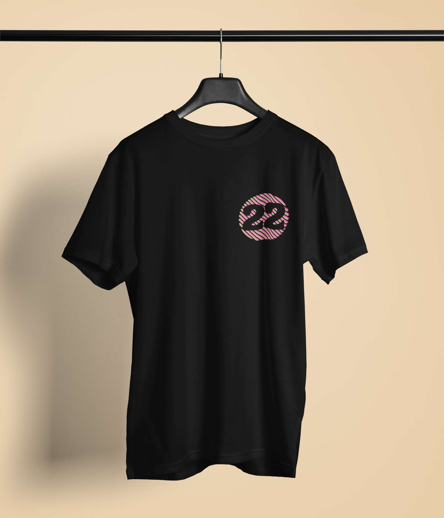 Black W22 Circle Tee